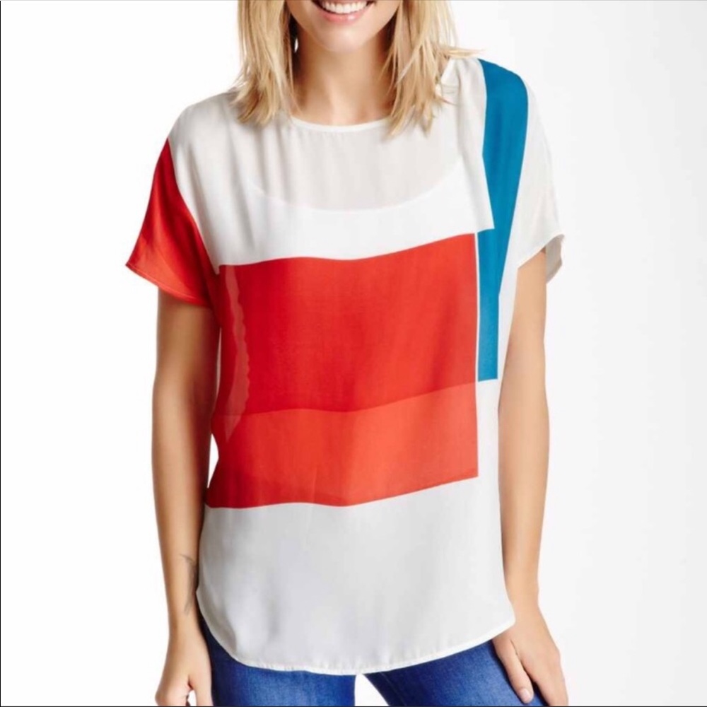 BB Dakota Color Block Dolman Blouse